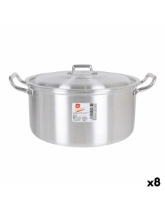 Cacerola con Tapa de Cristal Ø 24 cm Negro Aluminio (6 Unidades) | Tienda24 Tienda24.eu