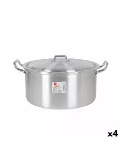 Cacerola Con Tapa Plateado Aluminio 3 L (10 Unidades) | Tienda24 Tienda24.eu