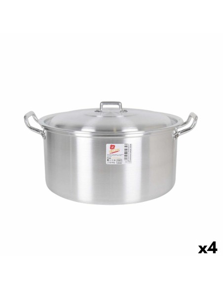 Casserole with lid Aluminium 38,5 x 33 x 18,5 cm (4 Units) | Tienda24 Tienda24.eu