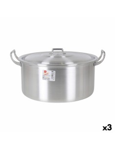 Casserole avec Couvercle Aluminium 41 x 33 x 19 cm (3 Unités) de BigBuy Cooking, Faitouts - Ref: S2228157, Precio: 56,99 €, D...