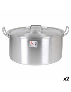 Casserole avec Couvercle en Verre Quttin Sahara Aluminium forgé Marron 34 x 21 x 11 cm (4 Unités) | Tienda24 Tienda24.eu