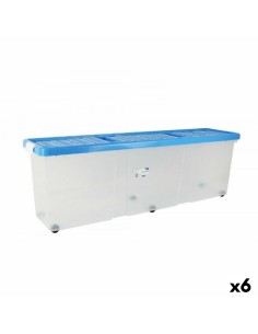 Caixa de Armazenagem com Tampa Antracite Plástico 13,7 L 27,5 x 18 x 42,5 cm (12 Unidades) | Tienda24 Tienda24.eu