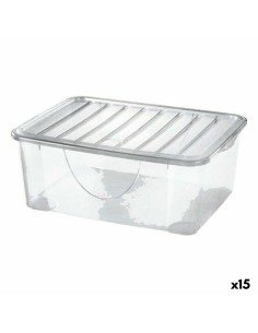 Aufbewahrungsbox mit Deckel Stefanplast Elegance Side Beige Kunststoff 29 x 21 x 39 cm (5 Stück) | Tienda24 Tienda24.eu