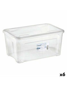 Mehrzweckkorb rechteckig Silberfarben Metall 31 x 14 x 21 cm (6 Stück) | Tienda24 Tienda24.eu