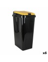 Caixote de Lixo para Reciclagem Tontarelli Amarelo 45 L (6 Unidades) | Tienda24 Tienda24.eu