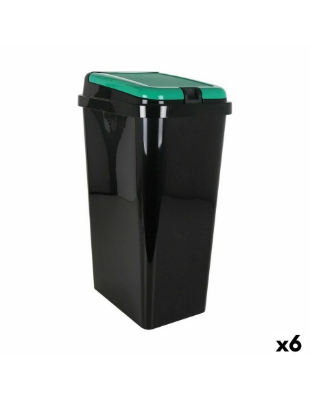 Poubelle recyclage Tontarelli Vert 45 L (6 Unités) | Tienda24 Tienda24.eu