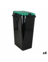 Poubelle recyclage Tontarelli Vert 45 L (6 Unités) | Tienda24 Tienda24.eu