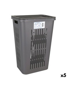 Cesto de Roupa Suja Branco Preto Metal 60 x 34 x 56 cm Duplo (6 Unidades) | Tienda24 Tienda24.eu