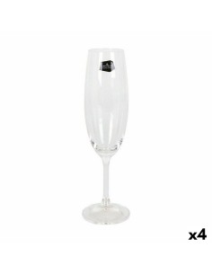 Coupe de champagne Turquoise Points verre 6 Unités (185 ml) | Tienda24 Tienda24.eu