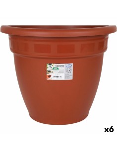 Maceta Riviera Rojo Plástico Redondo Ø 50 cm Ø 50 x 66 cm | Tienda24 Tienda24.eu