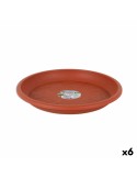 Flower Pot Dish Dem Squares Brown 32 cm (6 Units) | Tienda24 Tienda24.eu