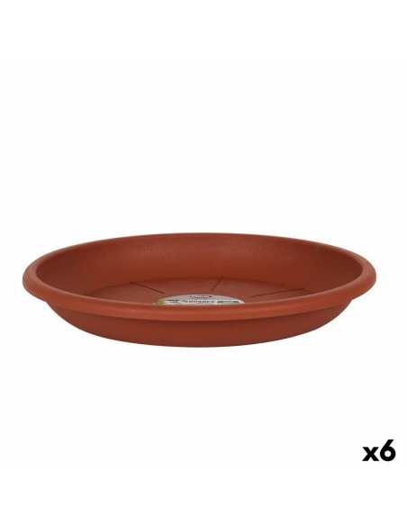 Flower Pot Dish Dem Squares Brown 36 x 36 x 5 cm (6 Units) | Tienda24 Tienda24.eu