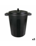 Rubbish Bin Dem 70 L Black 56 x 45 x 60 cm (3 Units) | Tienda24 Tienda24.eu