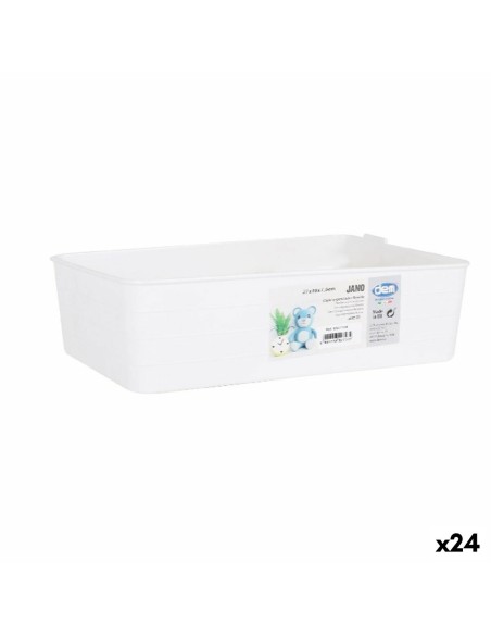 Schubladen-Organizer Dem Weiß 27 x 18 x 7,5 cm (24 Stück) | Tienda24 Tienda24.eu