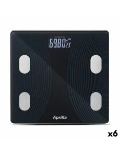 Báscula Digital con Bluetooth Aprilla 26 x 26 x 2 cm (6 Unidades) de Aprilla, Básculas - Ref: S2228619, Precio: 47,72 €, Desc...