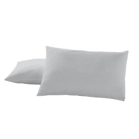 Pillowcase Alexandra House Living Pearl Gray 50 x 80 cm (2 Units) by Alexandra House Living, Sheets and pillowcases - Ref: D1...