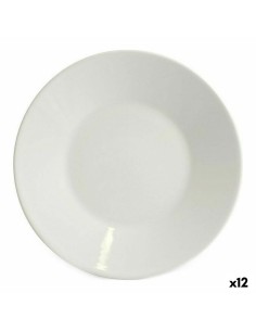 Flat plate Ariane Vital Squared Ceramic White (27 x 21 cm) (12 Units) | Tienda24 Tienda24.eu