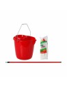 Cleaning bucket Red Squared 12 L (40 Units) | Tienda24 Tienda24.eu