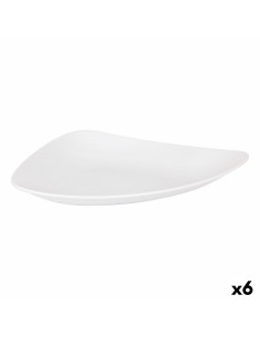 Assiette plate Inde Vedone Porcelaine Blanc 31 x 25 x 4 cm (6 Unités) de Inde, Plats et plateaux - Ref: S2229044, Precio: 21,...