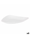 Prato de Jantar Inde Vedone Porcelana Branco 31 x 25 x 4 cm (6 Unidades) | Tienda24 Tienda24.eu