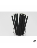 Straws Algon Cardboard Black 20 Pieces 24 Units | Tienda24 Tienda24.eu