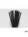 Straws Algon Cardboard Black 20 Pieces 24 Units | Tienda24 Tienda24.eu