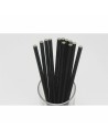 Straws Algon Cardboard Black 20 Pieces 24 Units | Tienda24 Tienda24.eu