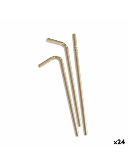 Straws Algon kraft paper 25 Pieces 24 Units | Tienda24 Tienda24.eu