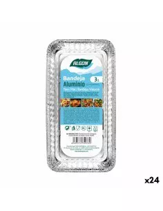 Ensemble de plats pour la cuisine Jetable Rond Aluminium 8,5 x 8 x 8,5 cm (12 Unités) | Tienda24 Tienda24.eu