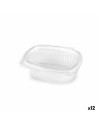 Recipiente para Conservar Alimentos Algon Reutilizável 250 ml Transparente Oval 14 x 11 x 4,5 cm (12 Unidades) | Tienda24 Tienda24.eu