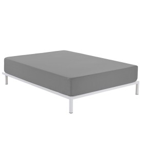 Lenzuolo con angoli Alexandra House Living Grigio scuro 105 x 190/200 cm di Alexandra House Living, Lenzuola e federe per cus...