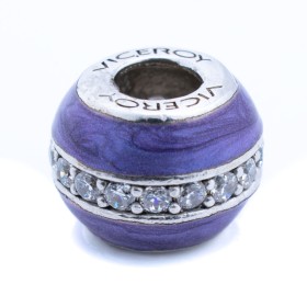 Perle de verre Femme Viceroy VMM0317-27 Violet 1 cm de Viceroy, Charms et perles - Réf : S0336082, Prix : 20,26 €, Remise : %