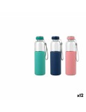 Thermosflasche Bewinner Glas Silikon 600 ml 7,2 x 7,2 x 25 cm (12 Stück) | Tienda24 Tienda24.eu