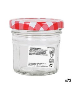 Bocal à biscuits Transparent verre 460 ml (36 Unités) Avec couvercle Inclinable | Tienda24 Tienda24.eu