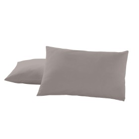 Capa de almofada Alexandra House Living Cinzento escuro 50 x 80 cm (2 Unidades) de Alexandra House Living, Lençóis e capas de...