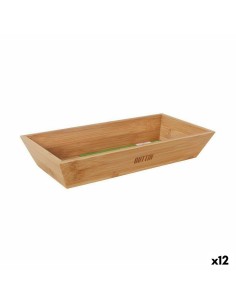 Coupe à fruits Versa Gris Bois d'épicéa Bambou (28,5 x 35 x 28,5 cm) | Tienda24 Tienda24.eu