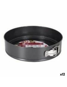 Kuchenplatte mit Deckel Schwarz Rot Eisen 27 x 7 x 27 cm (12 Stück) | Tienda24 Tienda24.eu