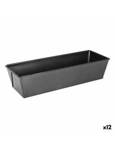 Molde para Repostería Gris oscuro Metal Acero al carbono 20 x 2 x 26 cm (12 Unidades) | Tienda24 Tienda24.eu