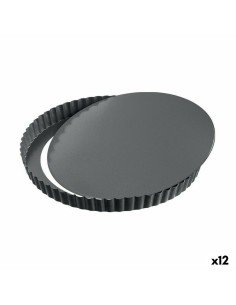 Kuchenspringform Quttin Schwarz Kohlenstoffstahl 24 x 2,8 cm (12 Stück) von Quttin, Kuchen- und Biskuit-Formen - Ref: S223037...