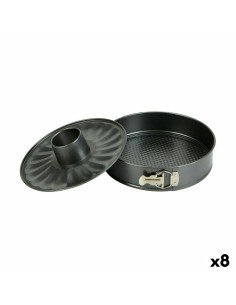 Molde Desmontável 28 x 6,5 x 28,5 cm Metal Cinzento escuro Aço com carbono | Tienda24 Tienda24.eu