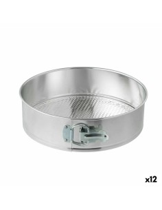 Molde para o Forno 11,5 x 7,7 x 31 cm Metal Cinzento escuro Aço com carbono (12 Unidades) | Tienda24 Tienda24.eu