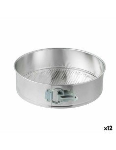 Set de Moldes de Repostería Plateado Aluminio 19,5 x 19,5 x 6 cm 4 Piezas (12 Unidades) | Tienda24 Tienda24.eu