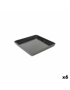 Kuchenspringform Quttin Schwarz Kohlenstoffstahl Perforiert 32 x 3 cm (12 Stück) | Tienda24 Tienda24.eu