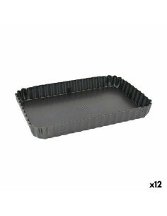 Molde Desmontable Pyrex Asimetria Redondo Negro Metal Ø 14 cm (6 Unidades) | Tienda24 Tienda24.eu