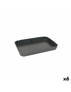 Backform Pyrex Asimetria karriert Schwarz Metall 24 x 24 cm (6 Stück) | Tienda24 Tienda24.eu