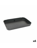 Kuchenspringform Quttin Schwarz Kohlenstoffstahl 31,5 x 21,5 x 3,5 cm (6 Stück) | Tienda24 Tienda24.eu