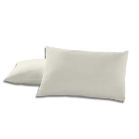 Taie d'oreiller Alexandra House Living Crème 50 x 80 cm (2 Unités) de Alexandra House Living, Draps et taies d'oreiller - Réf...