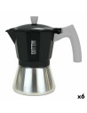 Cafetière Italienne Quttin 9 Tasses Aluminium Acier 450 ml (6 Unités) | Tienda24 Tienda24.eu