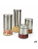 Barattolo Quttin Acciaio Vetro 11,5 x 11,5 x 29 cm (12 Unità) (2200 ml) da Quttin, Conservazione di alimenti - Ref: S2230491,...