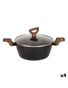 Casserole with lid Quttin Hotel Steel ø 34 x 13 cm (2 Units) | Tienda24 Tienda24.eu